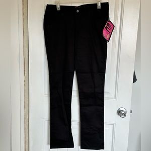 Dickies Girl Low Rise Skinny Black Size 13 Pants HH164 5 Pocket Classic